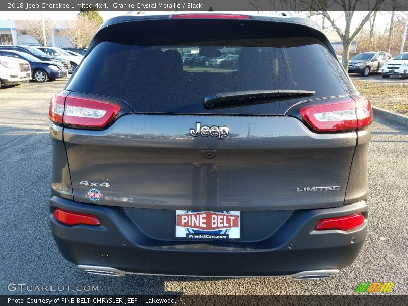 Granite Crystal Metallic / Black 2018 Jeep Cherokee Limited 4x4