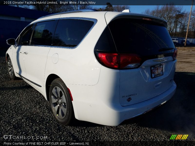 Bright White / Black/Alloy 2018 Chrysler Pacifica Hybrid Limited