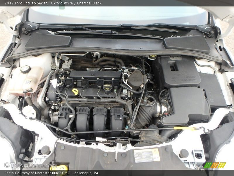 Oxford White / Charcoal Black 2012 Ford Focus S Sedan