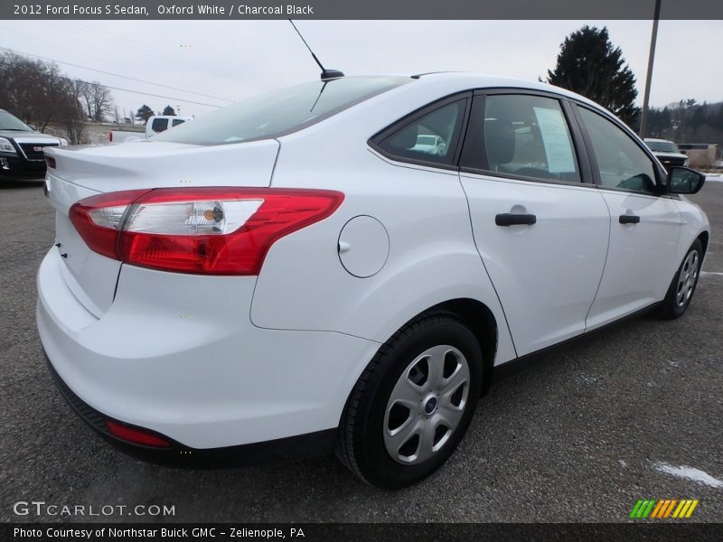 Oxford White / Charcoal Black 2012 Ford Focus S Sedan