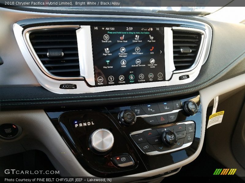 Bright White / Black/Alloy 2018 Chrysler Pacifica Hybrid Limited