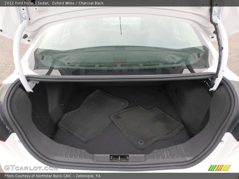 Oxford White / Charcoal Black 2012 Ford Focus S Sedan