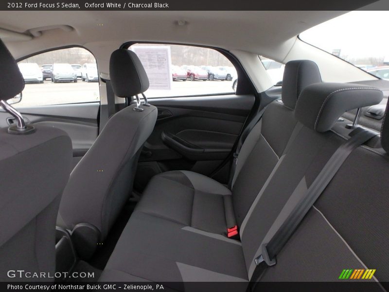 Oxford White / Charcoal Black 2012 Ford Focus S Sedan