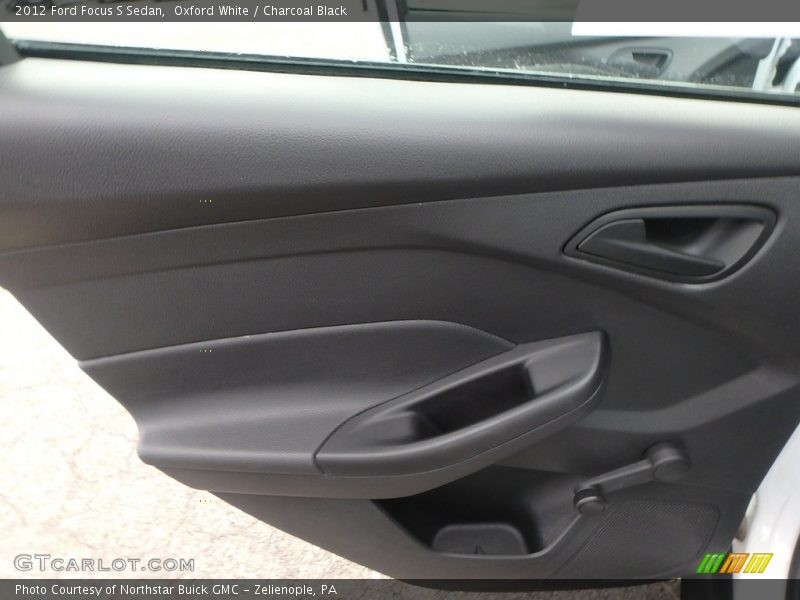 Oxford White / Charcoal Black 2012 Ford Focus S Sedan