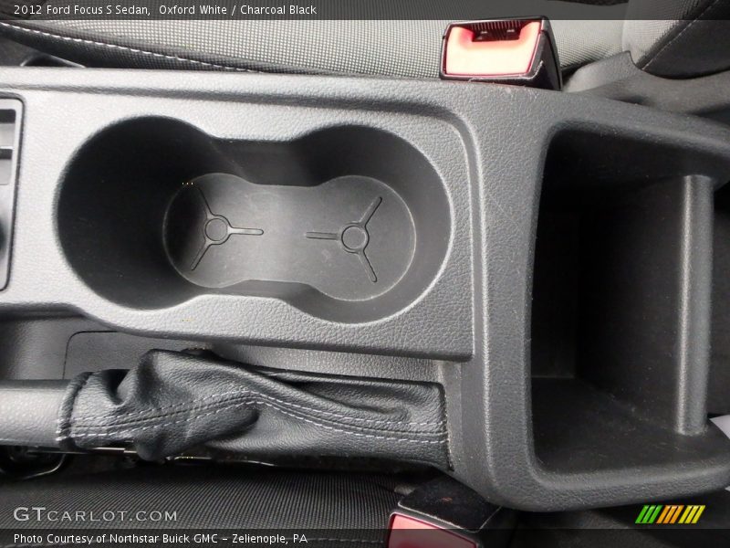 Oxford White / Charcoal Black 2012 Ford Focus S Sedan