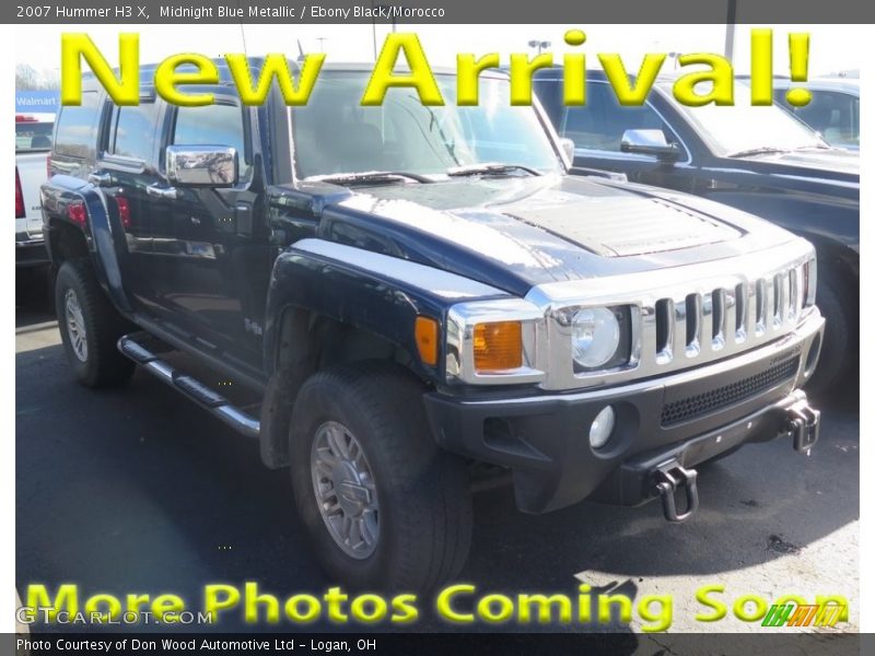 Midnight Blue Metallic / Ebony Black/Morocco 2007 Hummer H3 X