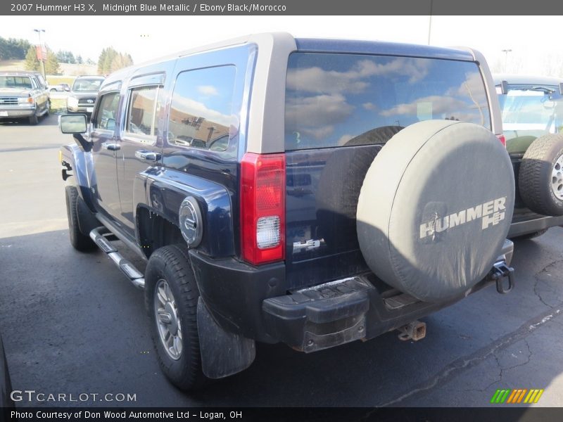 Midnight Blue Metallic / Ebony Black/Morocco 2007 Hummer H3 X