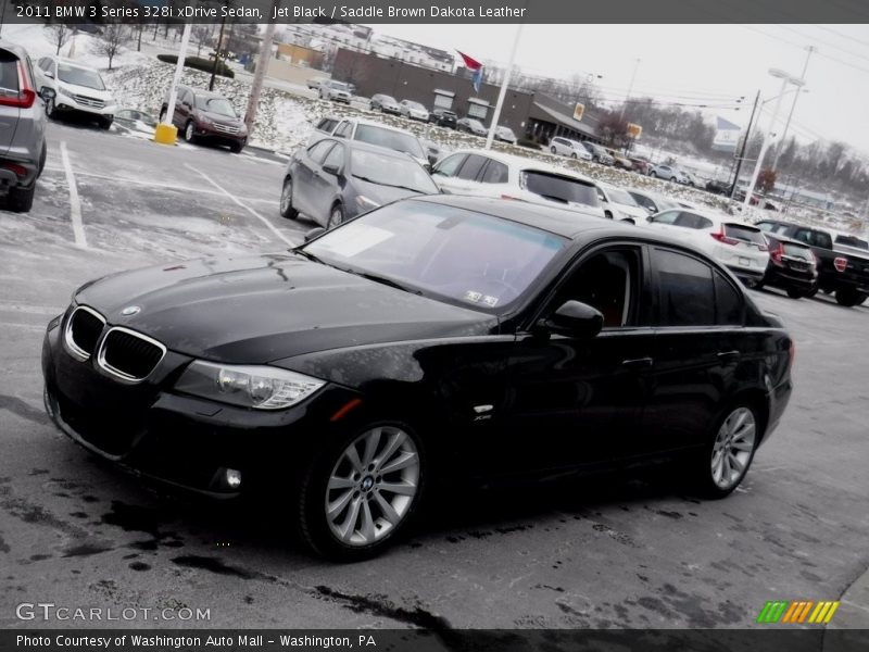 Jet Black / Saddle Brown Dakota Leather 2011 BMW 3 Series 328i xDrive Sedan