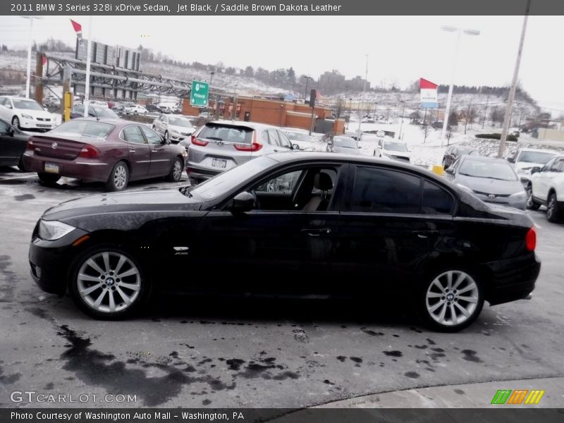 Jet Black / Saddle Brown Dakota Leather 2011 BMW 3 Series 328i xDrive Sedan
