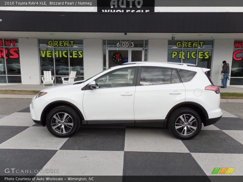 Blizzard Pearl / Nutmeg 2016 Toyota RAV4 XLE