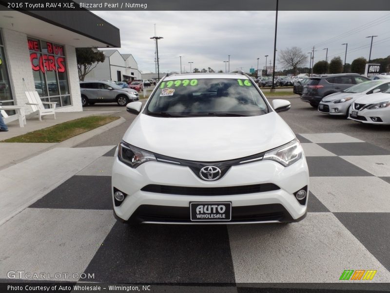 Blizzard Pearl / Nutmeg 2016 Toyota RAV4 XLE