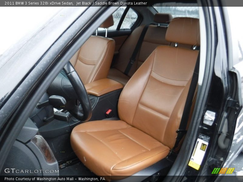 Jet Black / Saddle Brown Dakota Leather 2011 BMW 3 Series 328i xDrive Sedan