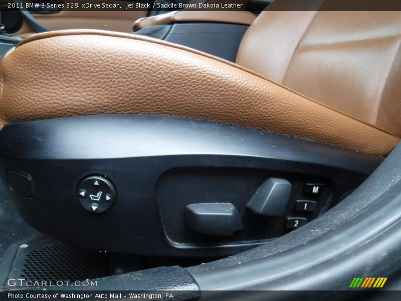 Jet Black / Saddle Brown Dakota Leather 2011 BMW 3 Series 328i xDrive Sedan