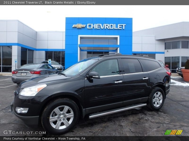 Black Granite Metallic / Ebony/Ebony 2011 Chevrolet Traverse LT