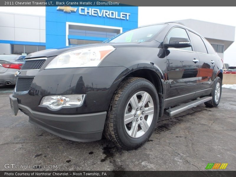 Black Granite Metallic / Ebony/Ebony 2011 Chevrolet Traverse LT