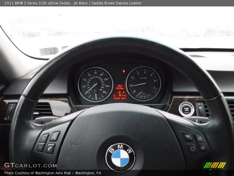 Jet Black / Saddle Brown Dakota Leather 2011 BMW 3 Series 328i xDrive Sedan