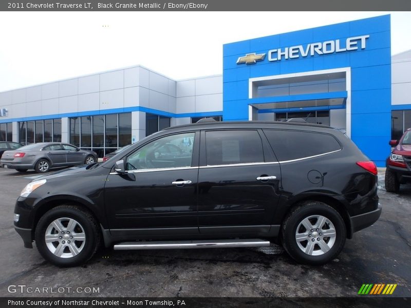 Black Granite Metallic / Ebony/Ebony 2011 Chevrolet Traverse LT