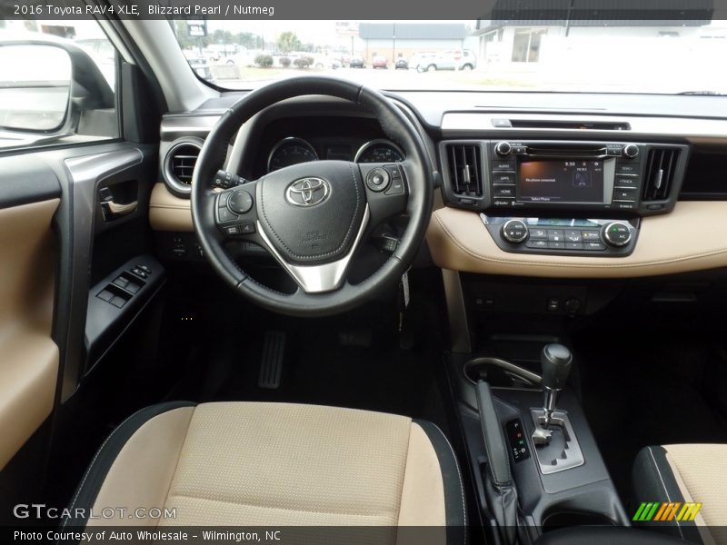 Blizzard Pearl / Nutmeg 2016 Toyota RAV4 XLE