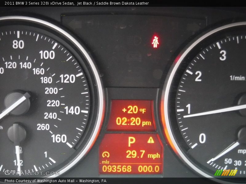 Jet Black / Saddle Brown Dakota Leather 2011 BMW 3 Series 328i xDrive Sedan