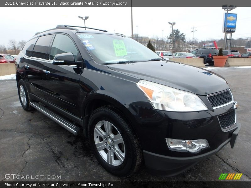 Black Granite Metallic / Ebony/Ebony 2011 Chevrolet Traverse LT