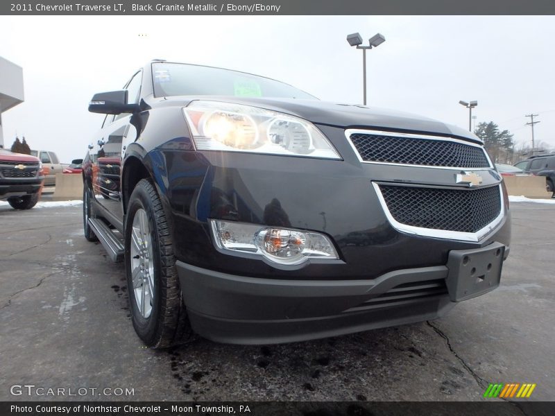 Black Granite Metallic / Ebony/Ebony 2011 Chevrolet Traverse LT