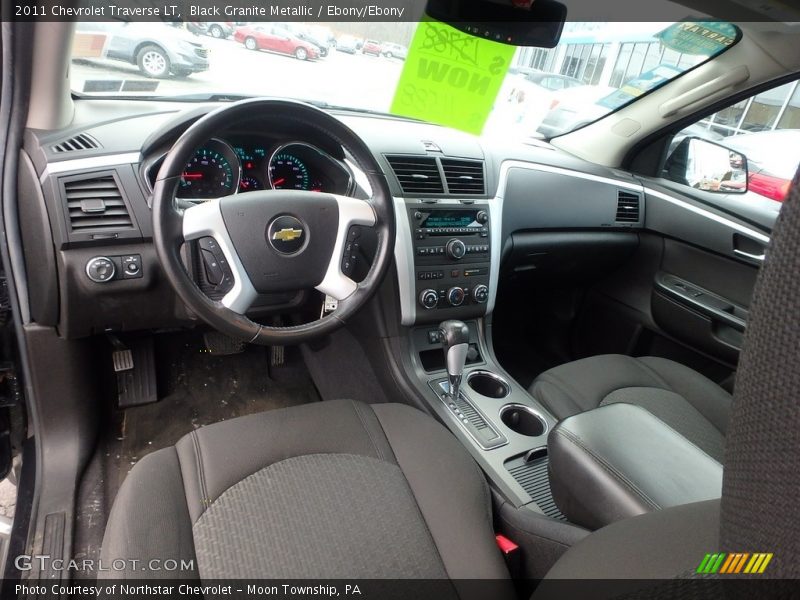Black Granite Metallic / Ebony/Ebony 2011 Chevrolet Traverse LT