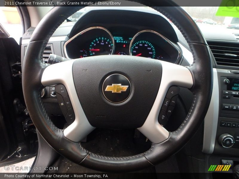 Black Granite Metallic / Ebony/Ebony 2011 Chevrolet Traverse LT