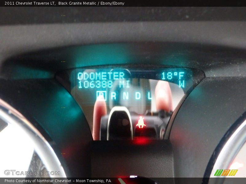 Black Granite Metallic / Ebony/Ebony 2011 Chevrolet Traverse LT