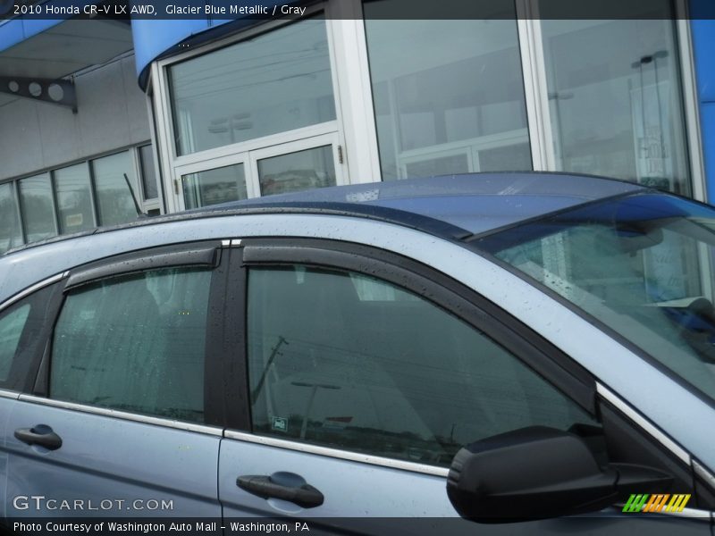 Glacier Blue Metallic / Gray 2010 Honda CR-V LX AWD