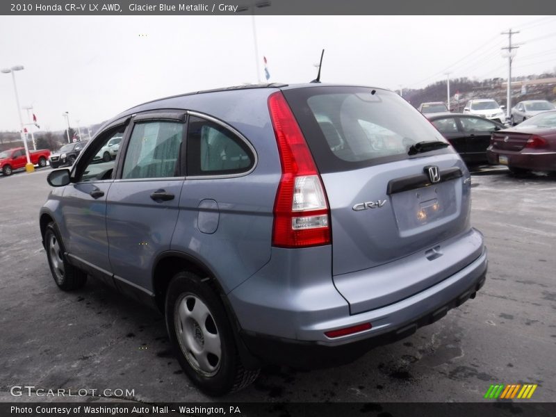 Glacier Blue Metallic / Gray 2010 Honda CR-V LX AWD