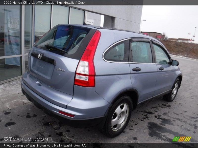 Glacier Blue Metallic / Gray 2010 Honda CR-V LX AWD