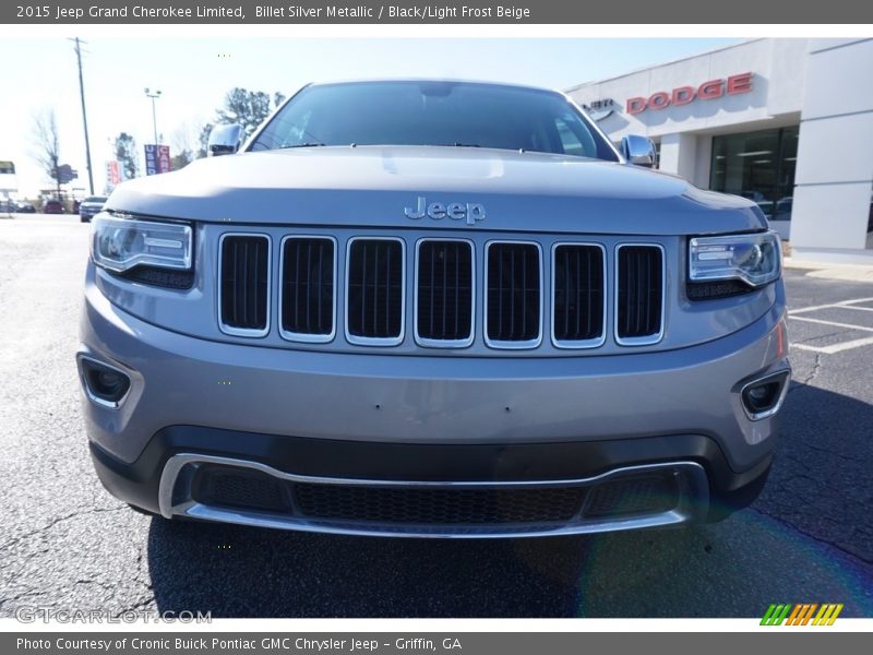 Billet Silver Metallic / Black/Light Frost Beige 2015 Jeep Grand Cherokee Limited
