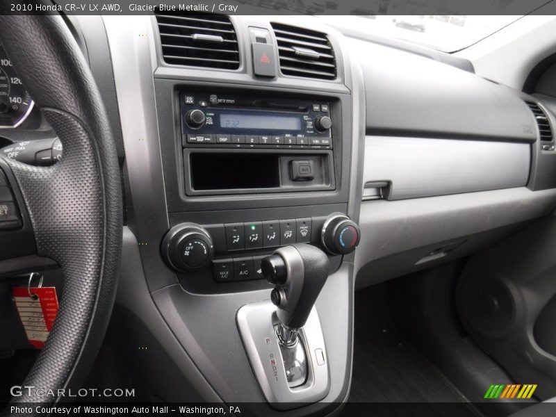 Glacier Blue Metallic / Gray 2010 Honda CR-V LX AWD
