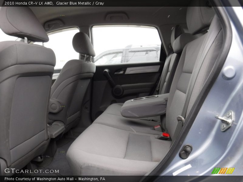 Glacier Blue Metallic / Gray 2010 Honda CR-V LX AWD