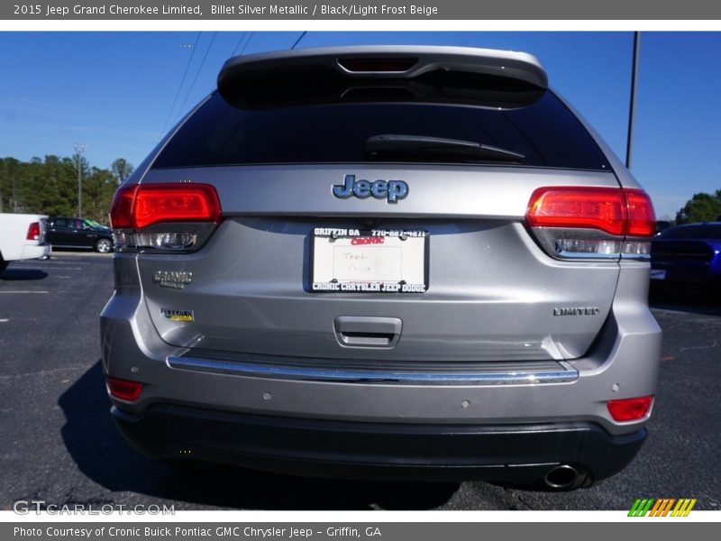 Billet Silver Metallic / Black/Light Frost Beige 2015 Jeep Grand Cherokee Limited