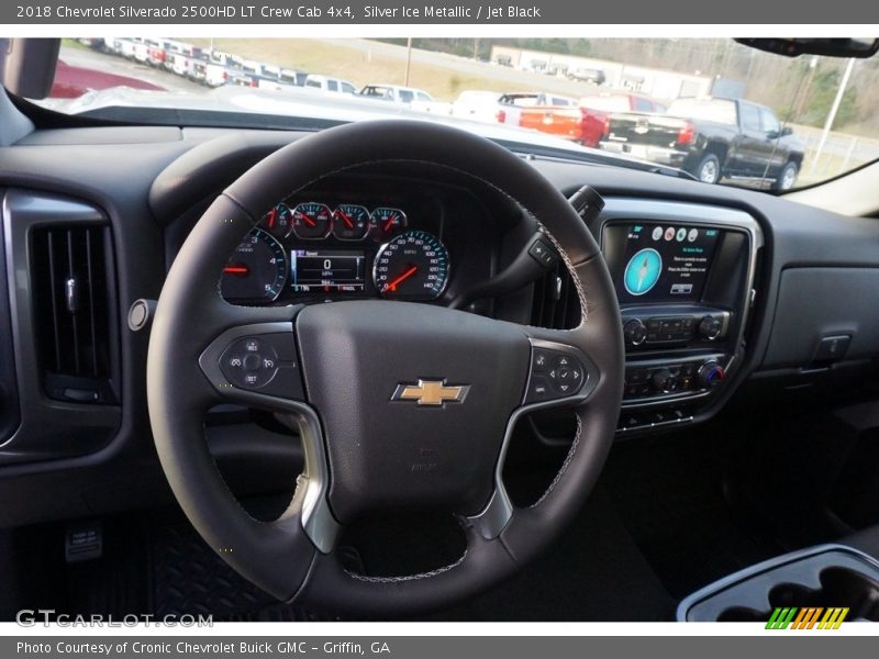 Silver Ice Metallic / Jet Black 2018 Chevrolet Silverado 2500HD LT Crew Cab 4x4