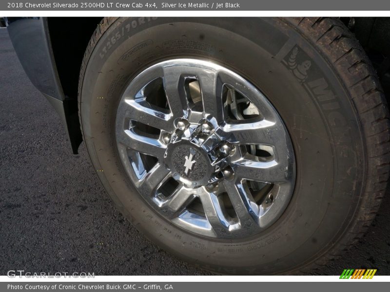 Silver Ice Metallic / Jet Black 2018 Chevrolet Silverado 2500HD LT Crew Cab 4x4