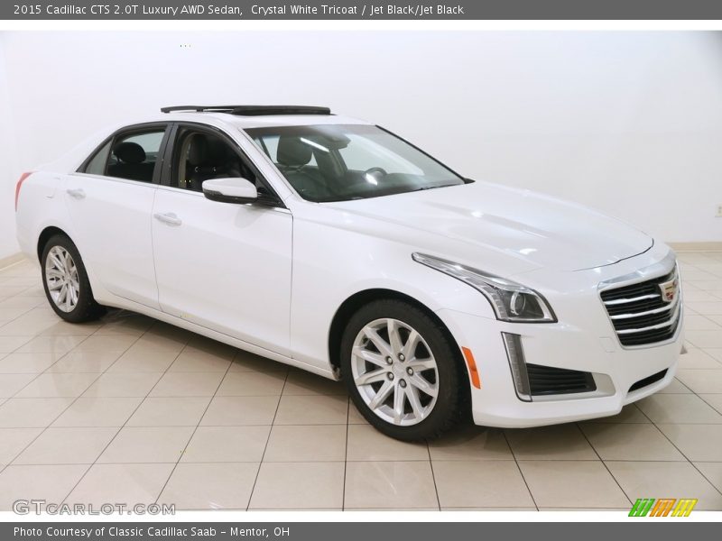 Crystal White Tricoat / Jet Black/Jet Black 2015 Cadillac CTS 2.0T Luxury AWD Sedan