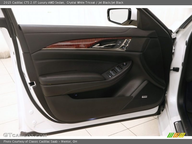 Crystal White Tricoat / Jet Black/Jet Black 2015 Cadillac CTS 2.0T Luxury AWD Sedan