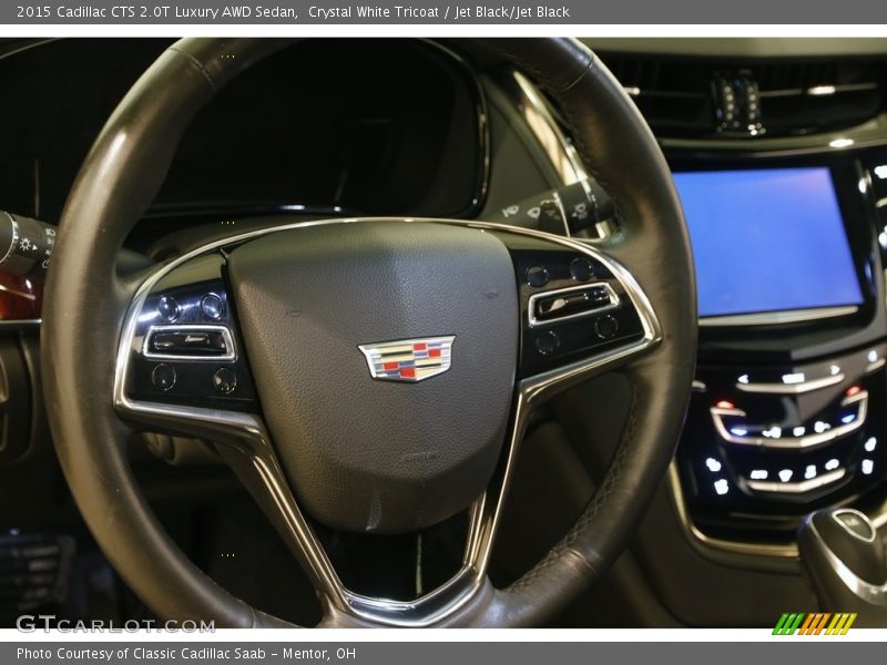 Crystal White Tricoat / Jet Black/Jet Black 2015 Cadillac CTS 2.0T Luxury AWD Sedan