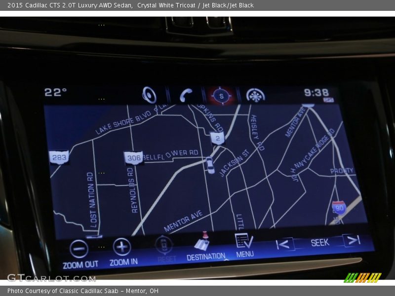 Crystal White Tricoat / Jet Black/Jet Black 2015 Cadillac CTS 2.0T Luxury AWD Sedan