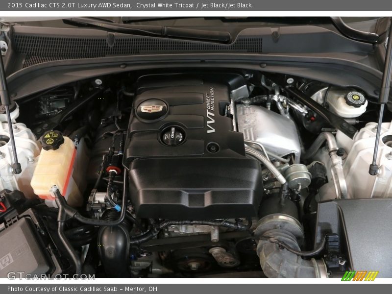 Crystal White Tricoat / Jet Black/Jet Black 2015 Cadillac CTS 2.0T Luxury AWD Sedan