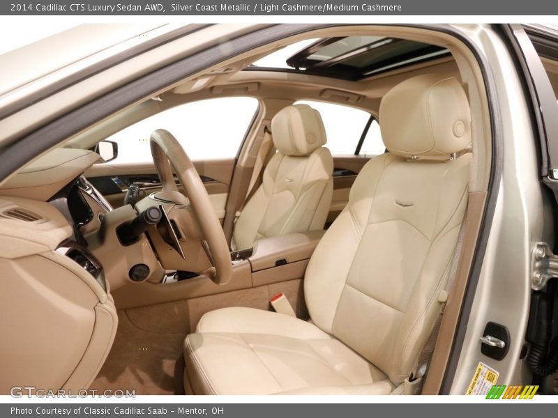 Silver Coast Metallic / Light Cashmere/Medium Cashmere 2014 Cadillac CTS Luxury Sedan AWD