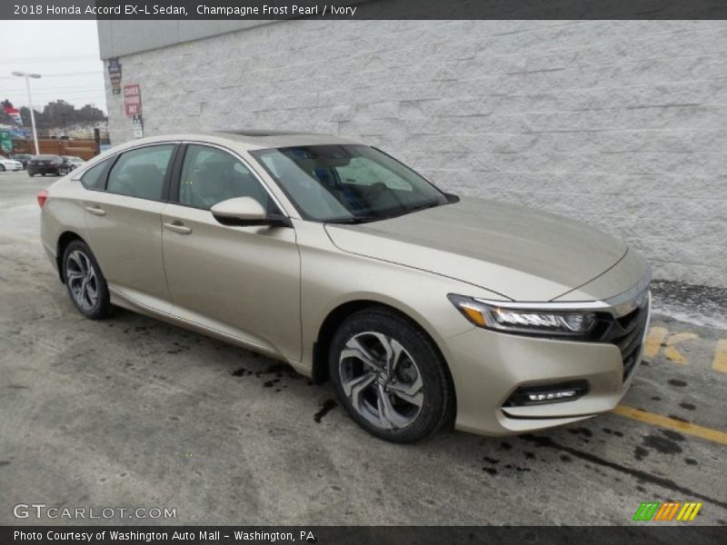 Front 3/4 View of 2018 Accord EX-L Sedan