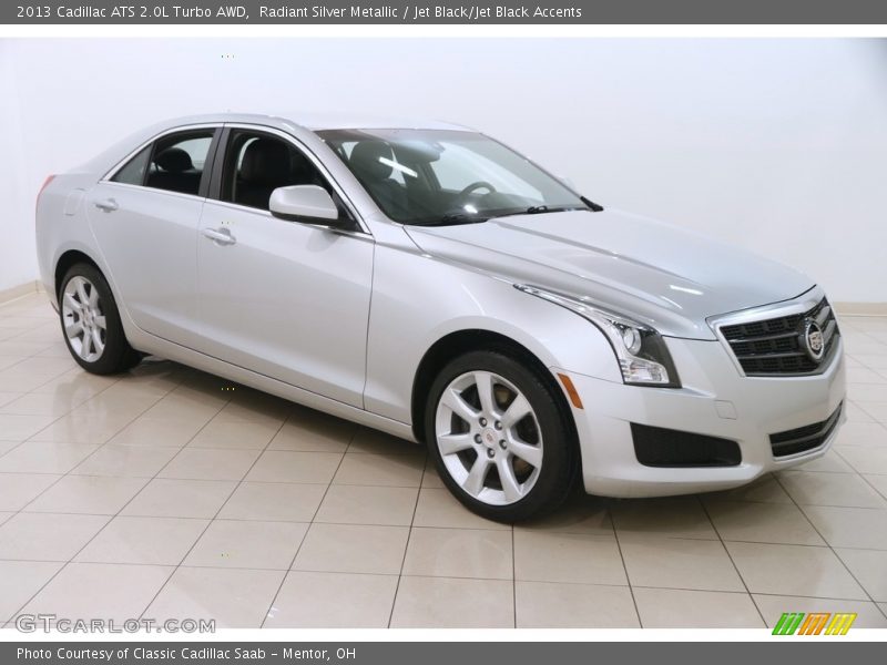 Radiant Silver Metallic / Jet Black/Jet Black Accents 2013 Cadillac ATS 2.0L Turbo AWD