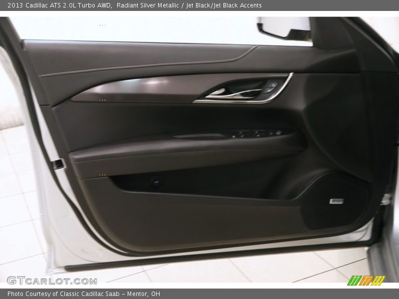 Radiant Silver Metallic / Jet Black/Jet Black Accents 2013 Cadillac ATS 2.0L Turbo AWD