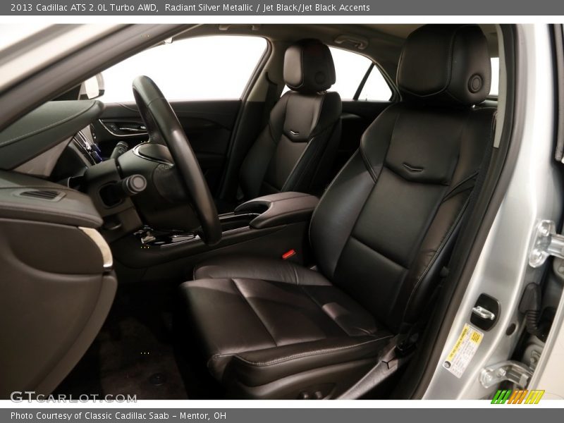 Radiant Silver Metallic / Jet Black/Jet Black Accents 2013 Cadillac ATS 2.0L Turbo AWD