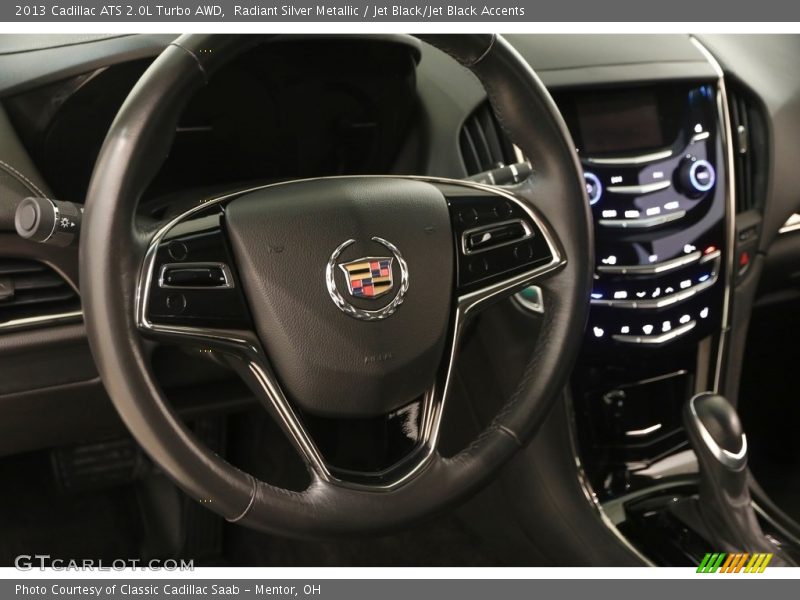 Radiant Silver Metallic / Jet Black/Jet Black Accents 2013 Cadillac ATS 2.0L Turbo AWD