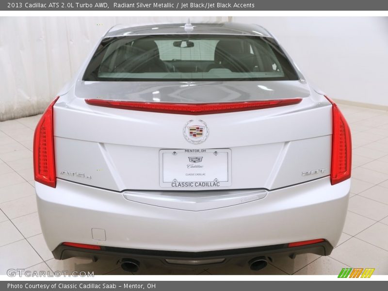 Radiant Silver Metallic / Jet Black/Jet Black Accents 2013 Cadillac ATS 2.0L Turbo AWD