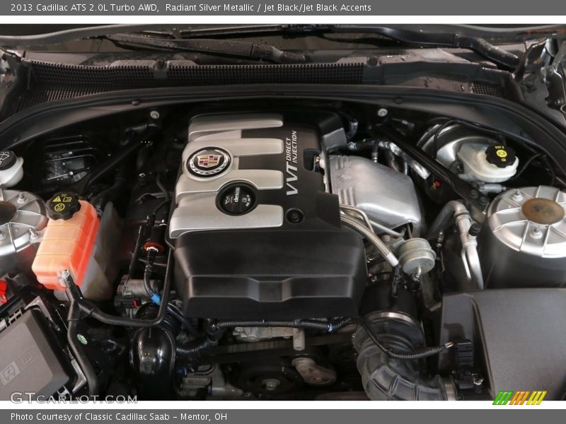 Radiant Silver Metallic / Jet Black/Jet Black Accents 2013 Cadillac ATS 2.0L Turbo AWD